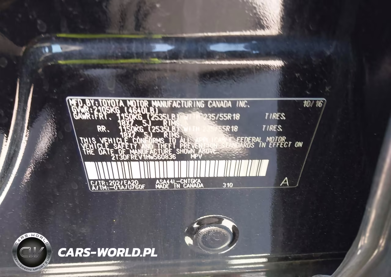 2017 Toyota Rav4 Limited VIN:2T3DFREV1HW560836 - 9