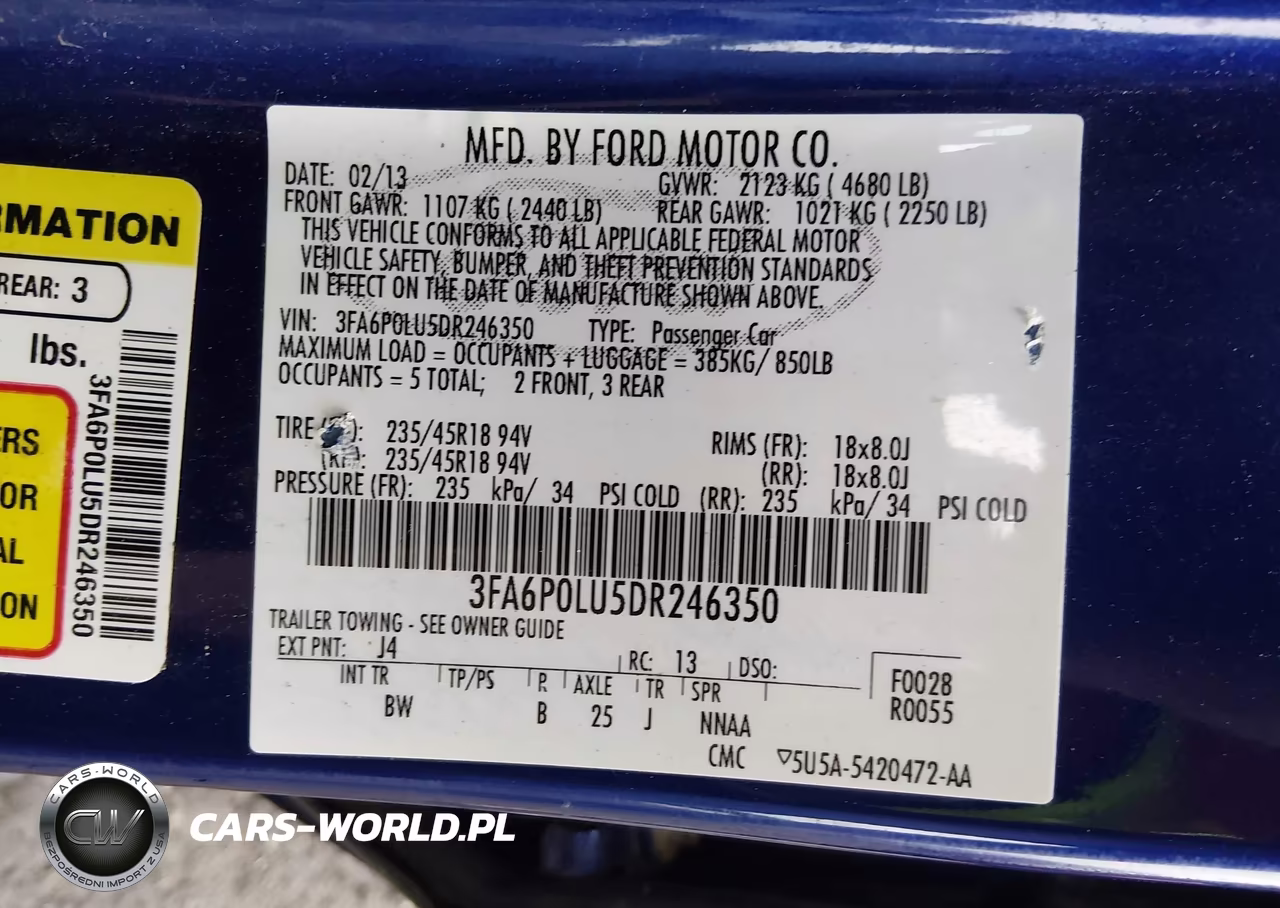 2013 Ford Fusion Hybrid Se VIN:3FA6P0LU5DR246350 - 9