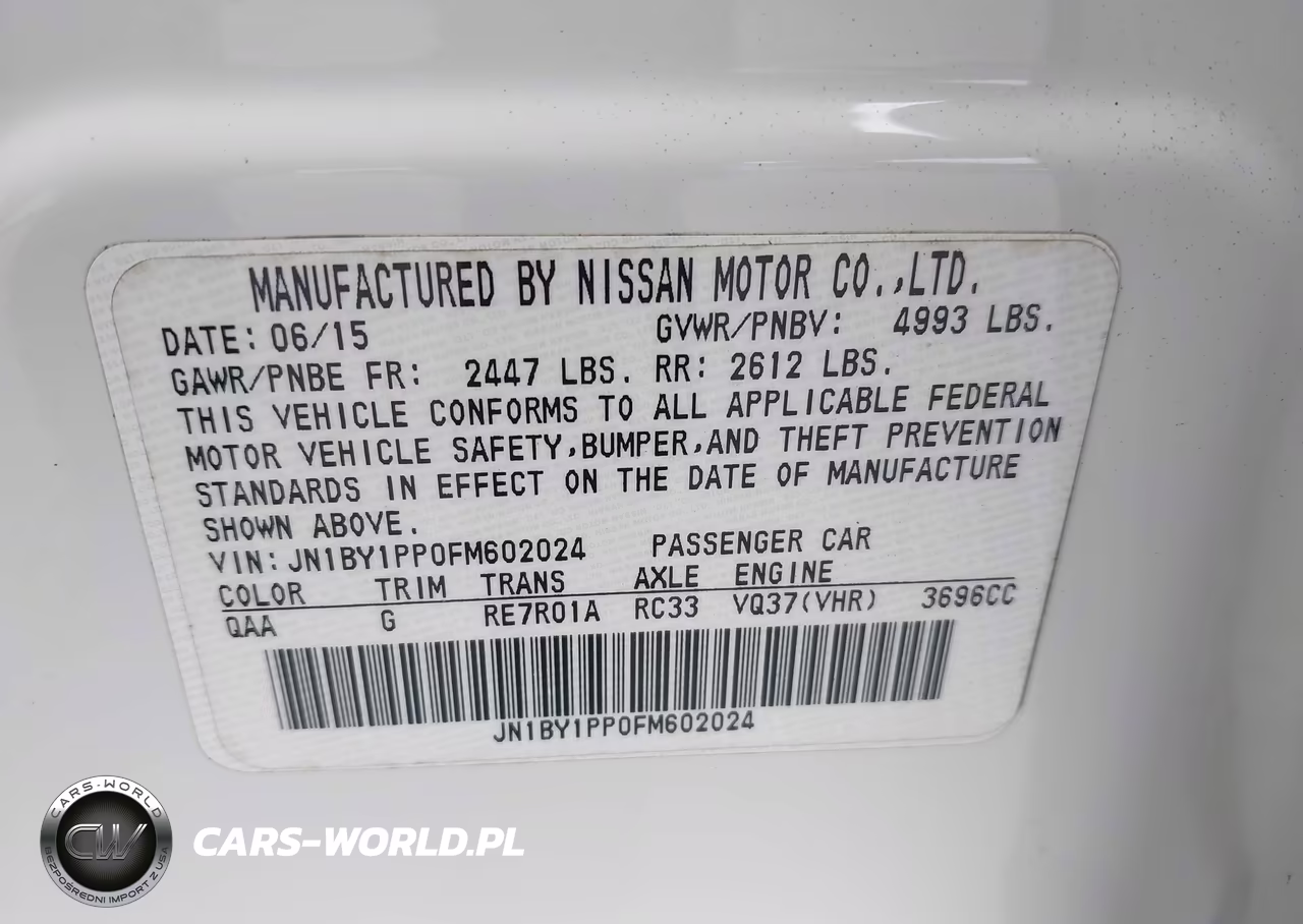 2015 Infiniti Q70L 3.7 VIN:JN1BY1PP0FM602024 - 9