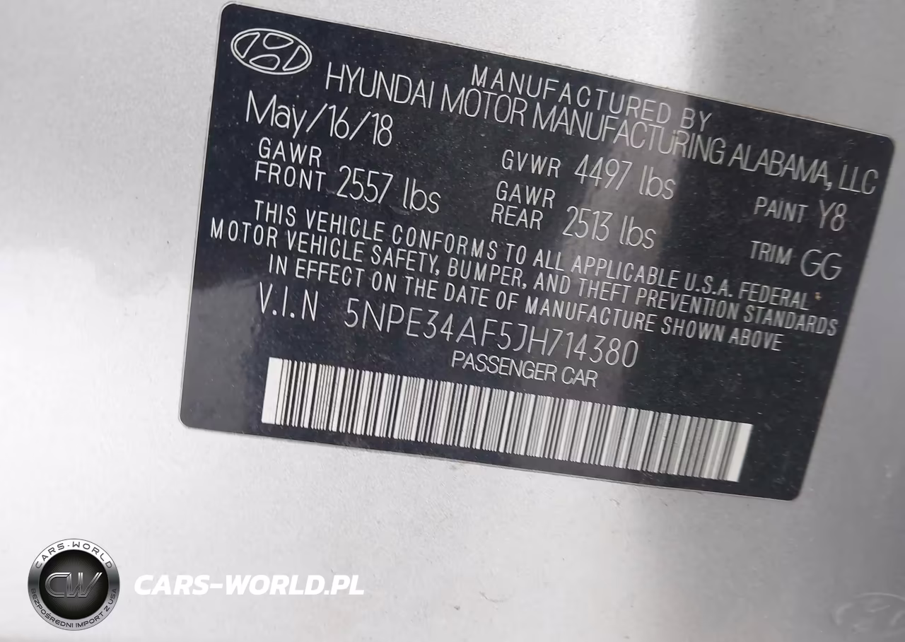 2018 Hyundai Sonata Sport VIN:5NPE34AF5JH714380 - 9