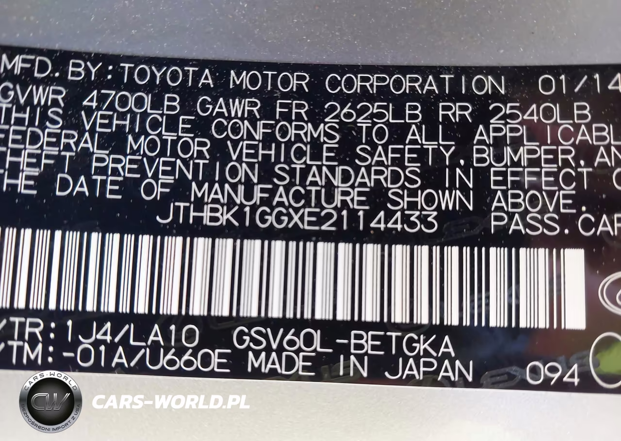2014 Lexus Es 350 VIN:JTHBK1GGXE2114433 - 9