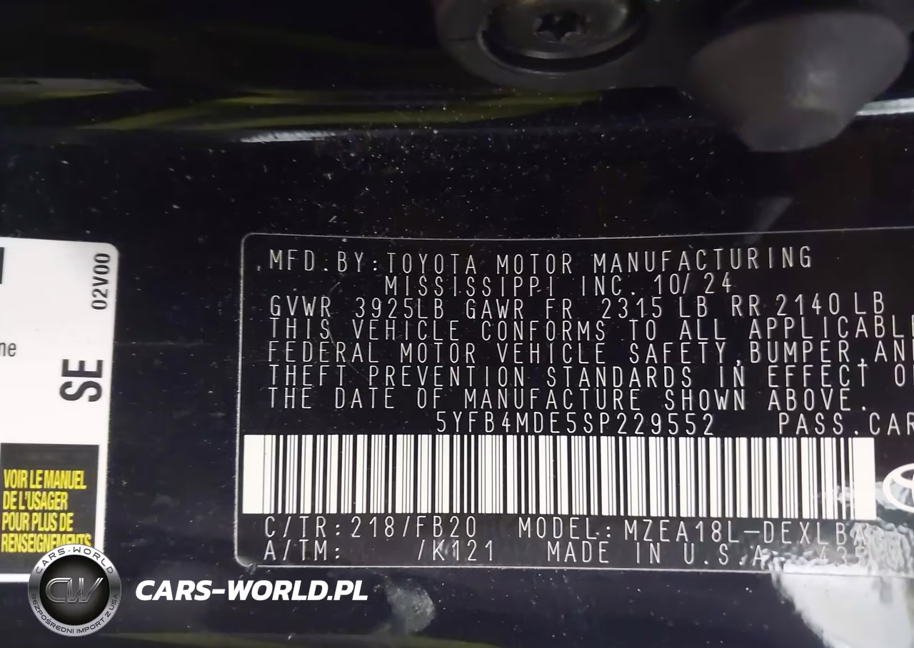 2025 Toyota Corolla Le VIN:5YFB4MDE5SP229552 - 9