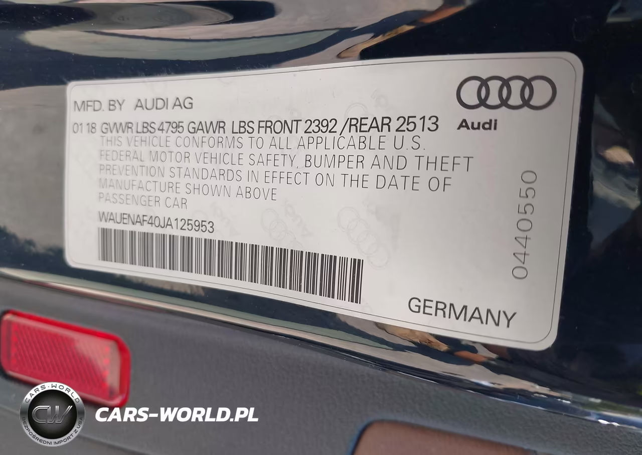 2018 Audi A4 2.0T Premium-2.0T Tech Premium VIN:WAUENAF40JA125953 - 9