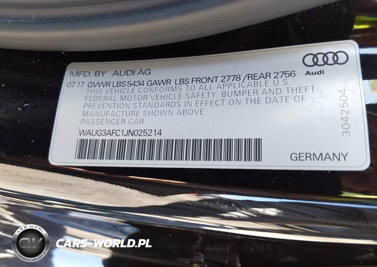2018 Audi A6 3.0T Premium Plus VIN:WAUG3AFC1JN025214 - 9