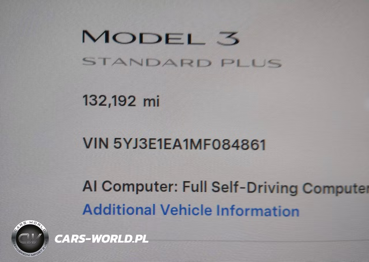 2021 Tesla Model 3 Standard Range Plus Rear-Wheel Drive VIN:5YJ3E1EA1MF084861 - 15