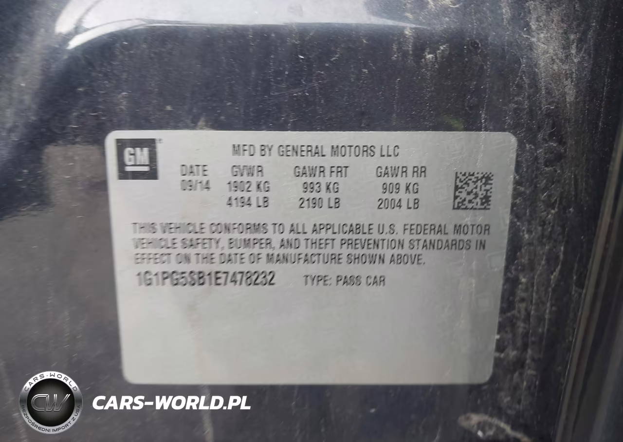 2014 Chevrolet Cruze Ltz VIN:1G1PG5SB1E7478232 - 9