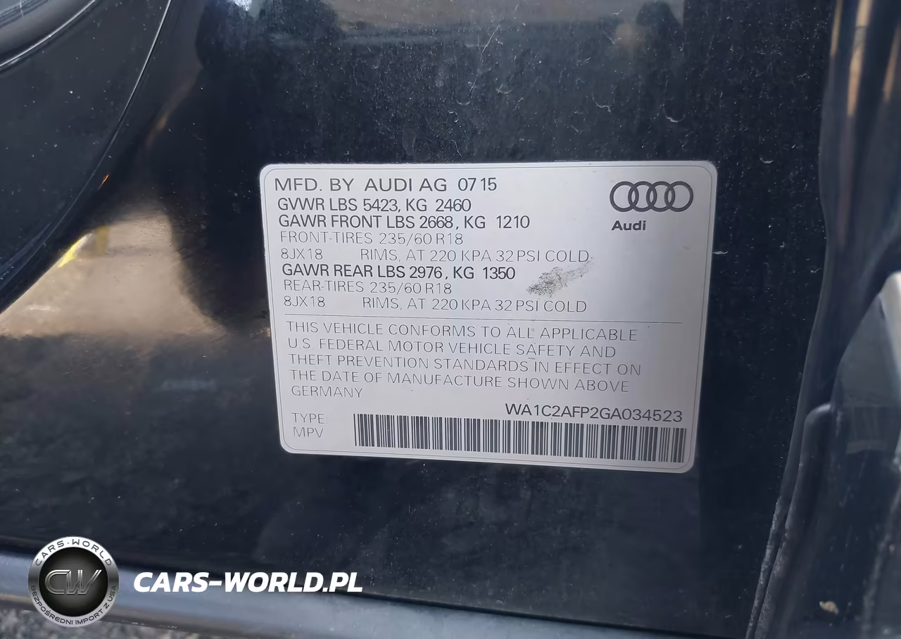 2016 Audi Q5 2.0T Premium VIN:WA1C2AFP2GA034523 - 9
