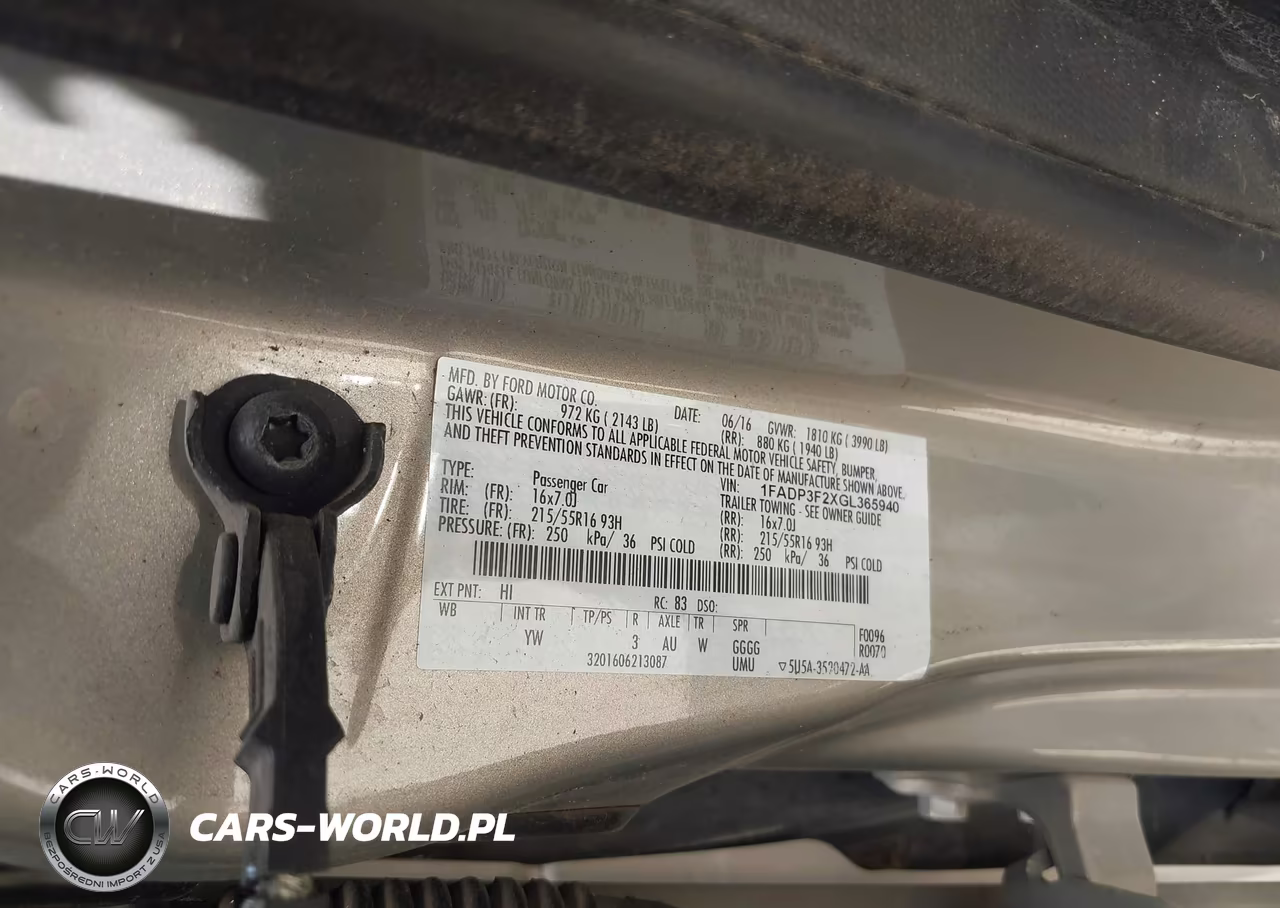 2016 Ford Focus Se VIN:1FADP3F2XGL365940 - 9