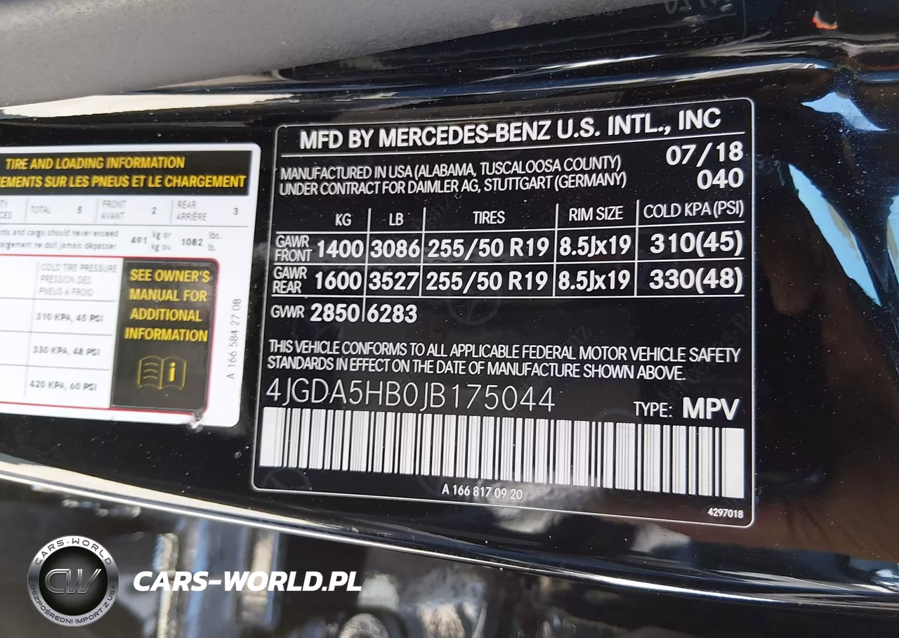 2018 Mercedes-Benz Gle 350 4Matic VIN:4JGDA5HB0JB175044 - 9