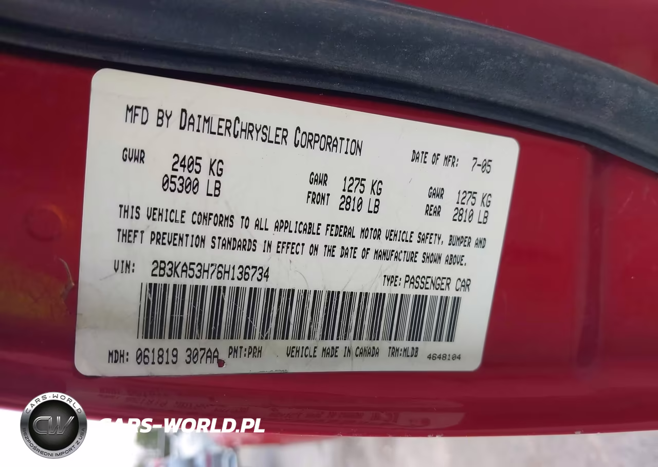 2006 Dodge Charger Rt VIN:2B3KA53H76H136734 - 9