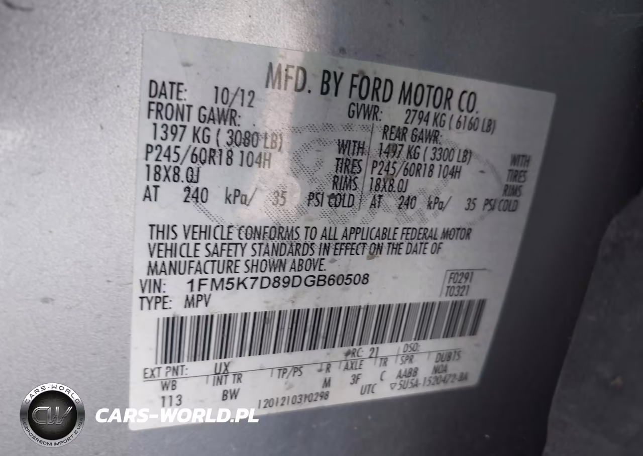 2013 Ford Explorer Xlt VIN:1FM5K7D89DGB60508 - 9