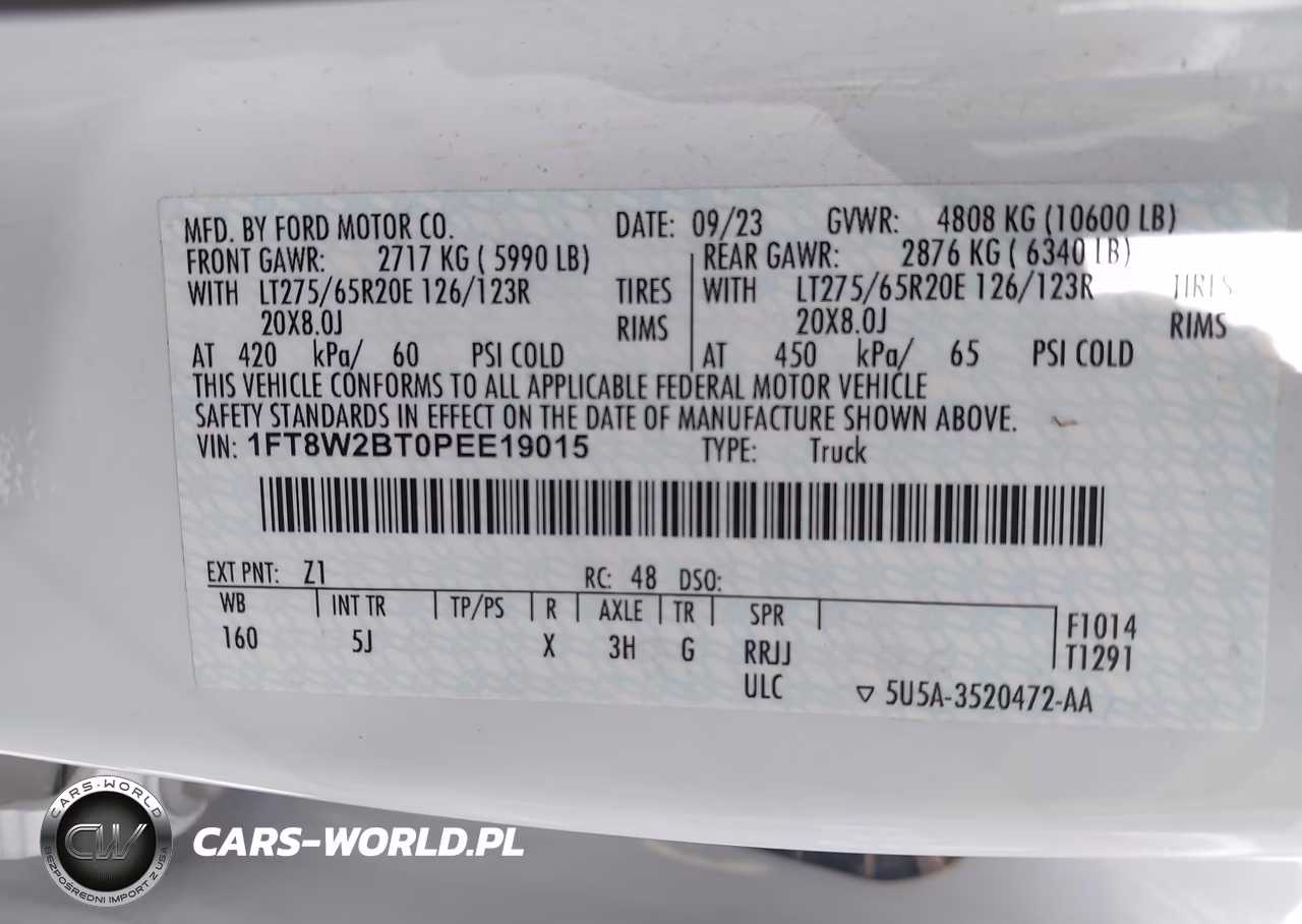2023 Ford F-250 Lariat VIN:1FT8W2BT0PEE19015 - 8