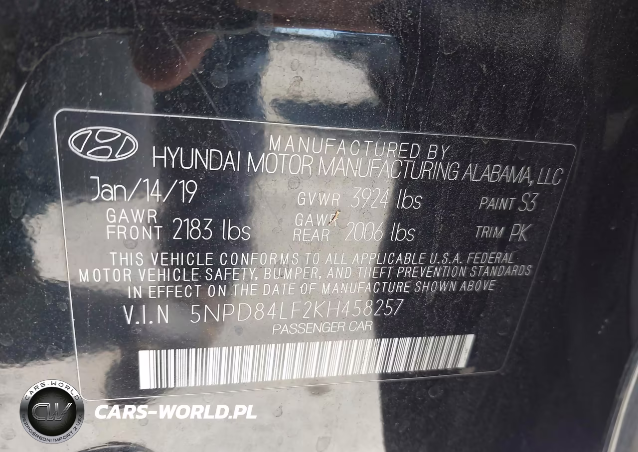 2019 Hyundai Elantra Sel VIN:5NPD84LF2KH458257 - 9