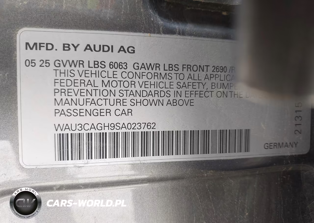 2025 Audi A6 E-Tron Prestige VIN:WAU3CAGH9SA023762 - 9