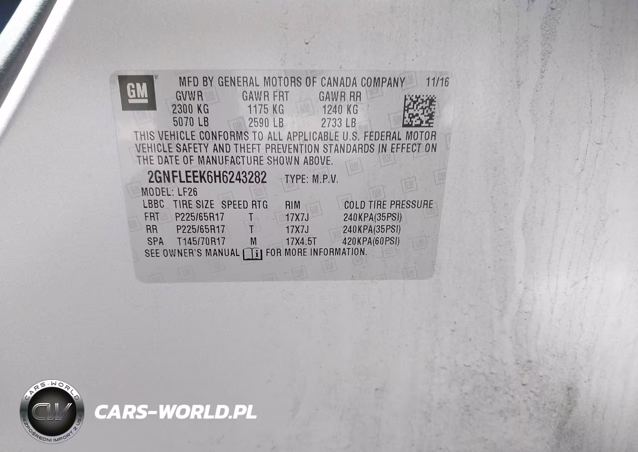 2017 Chevrolet Equinox Ls VIN:2GNFLEEK6H6243282 - 9