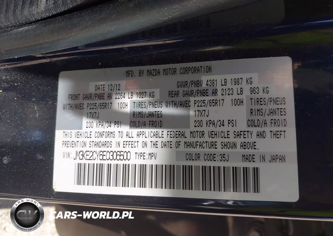 2014 Mazda Cx-5 Touring VIN:JM3KE2CY6E0306500 - 9
