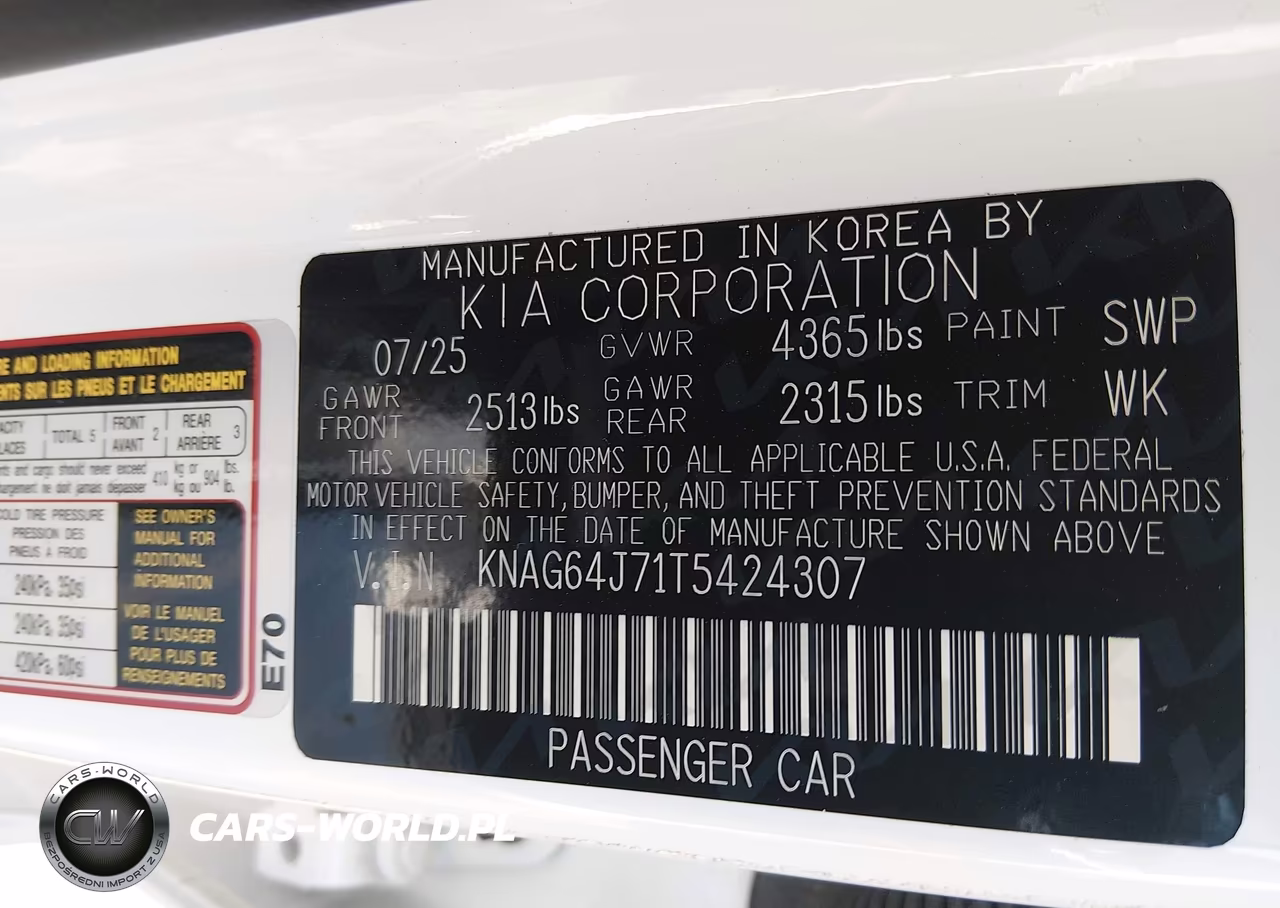 2026 Kia K5 Gt-Line Fwd VIN:KNAG64J71T5424307 - 9