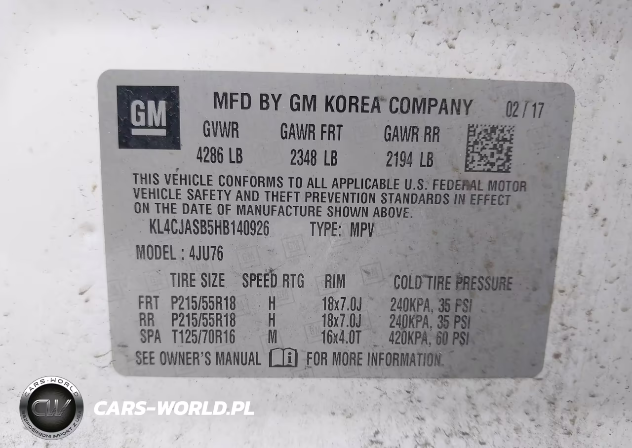 2017 Buick Encore Preferred VIN:KL4CJASB5HB140926 - 9