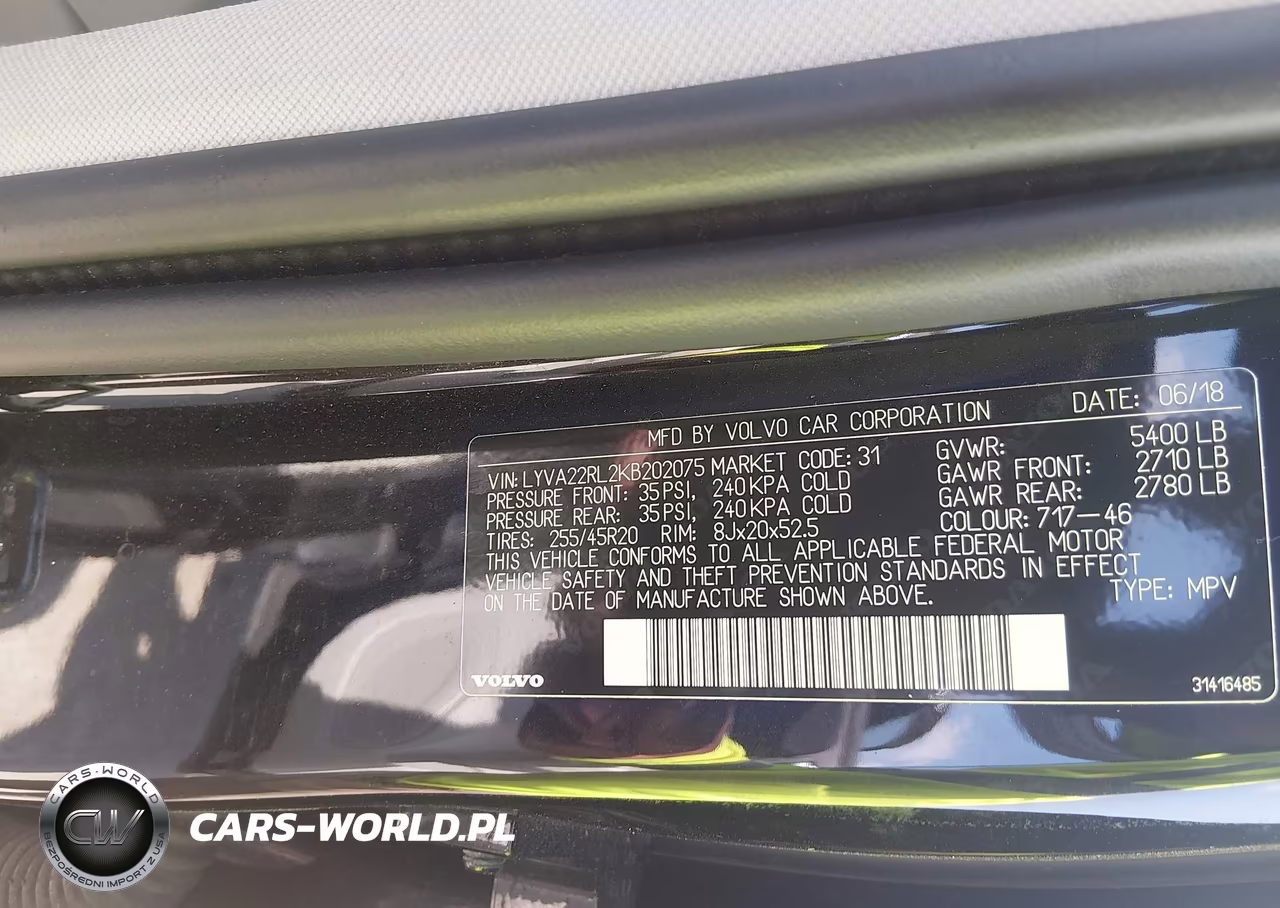 2019 Volvo Xc60 T6 Inscription VIN:LYVA22RL2KB202075 - 9