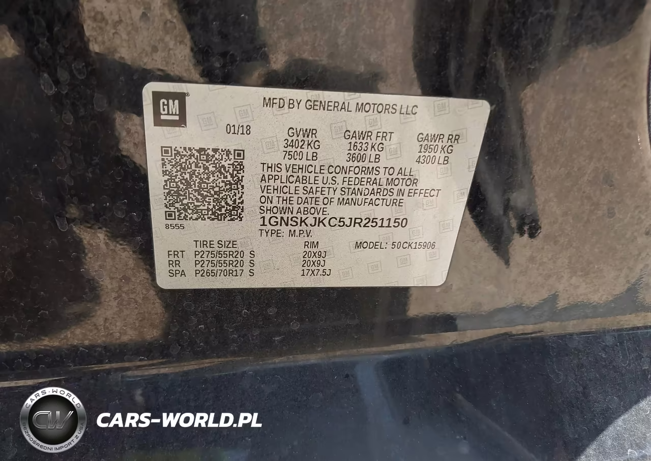 2018 Chevrolet Suburban Premier VIN:1GNSKJKC5JR251150 - 9