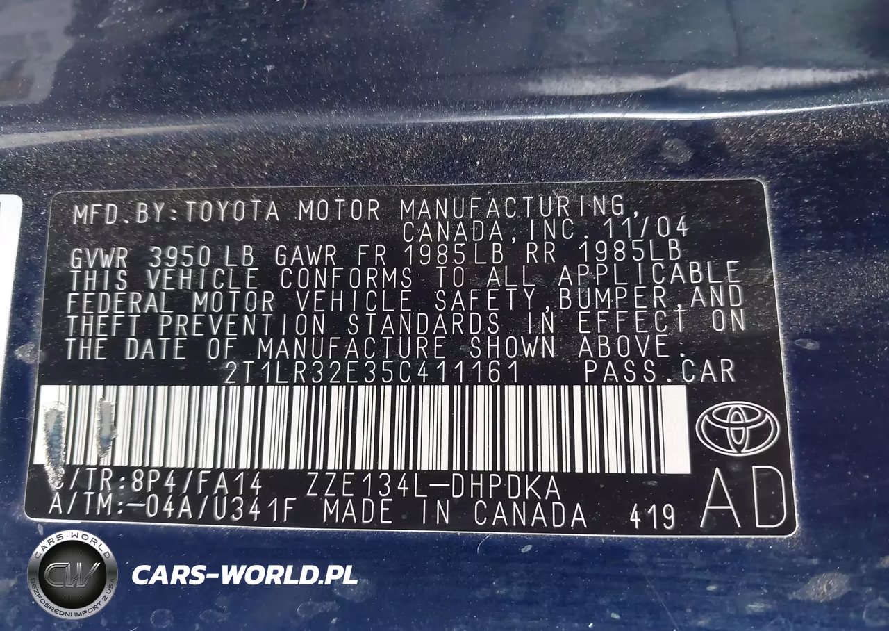 2005 Toyota Matrix VIN:2T1LR32E35C411161 - 9