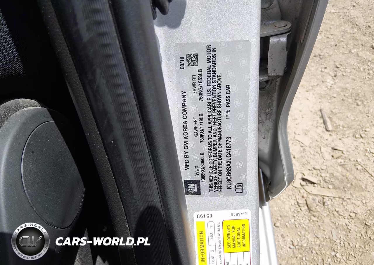 2020 Chevrolet Spark Fwd Ls Automatic VIN:KL8CB6SA2LC416773 - 9