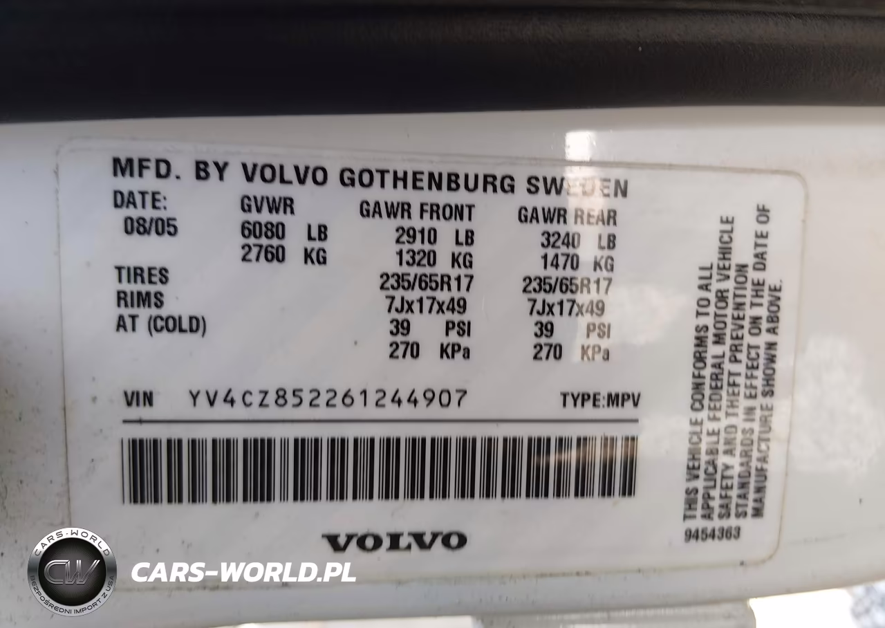 2006 Volvo Xc90 V8-Volvo Ocean Race Edition VIN:YV4CZ852261244907 - 9