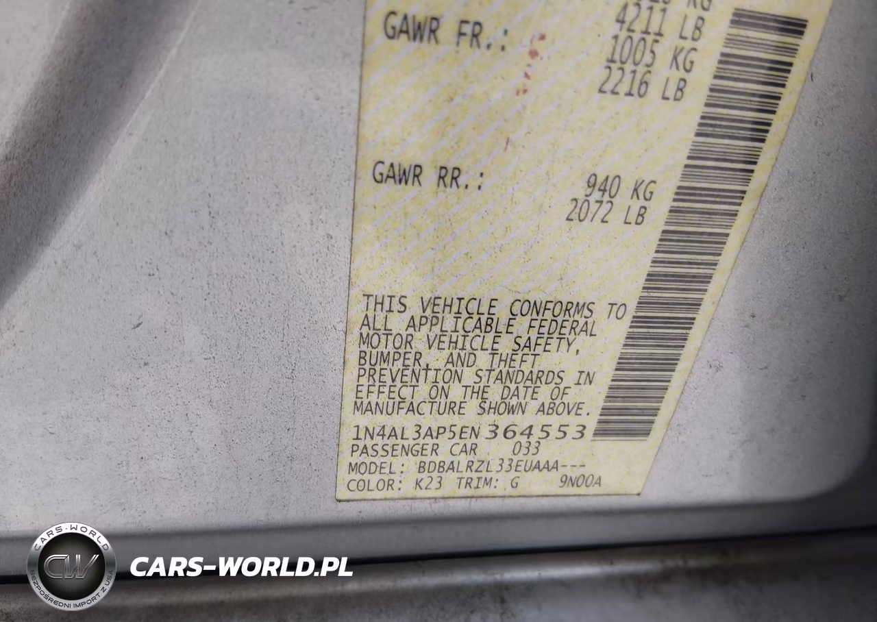 2014 Nissan Altima 2.5 S VIN:1N4AL3AP5EN364553 - 9
