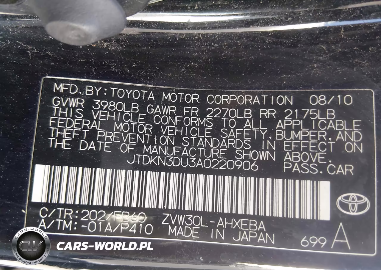 2010 Toyota Prius Ii VIN:JTDKN3DU3A0220906 - 9