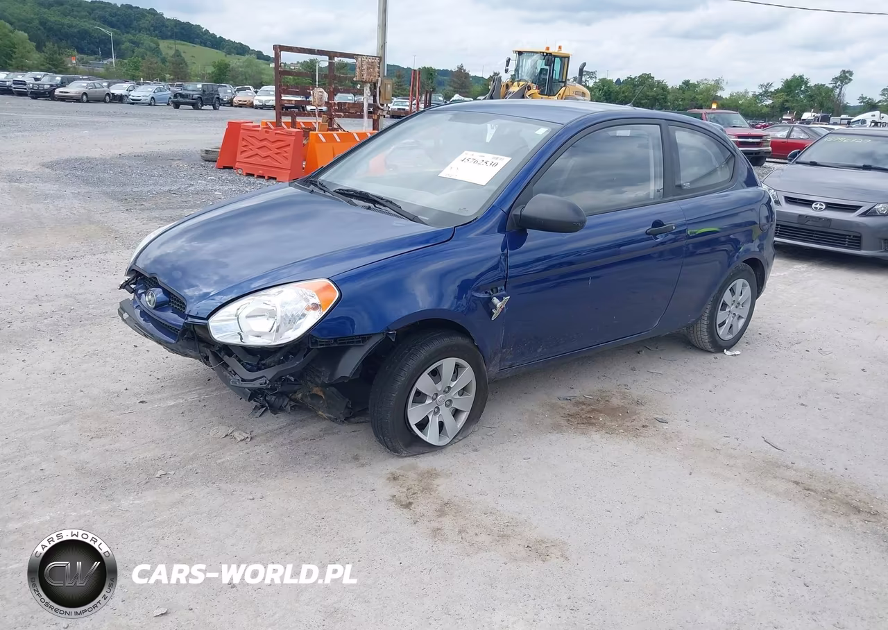 2010 Hyundai Accent Blue VIN:KMHCM3AC3AU165414 - 2