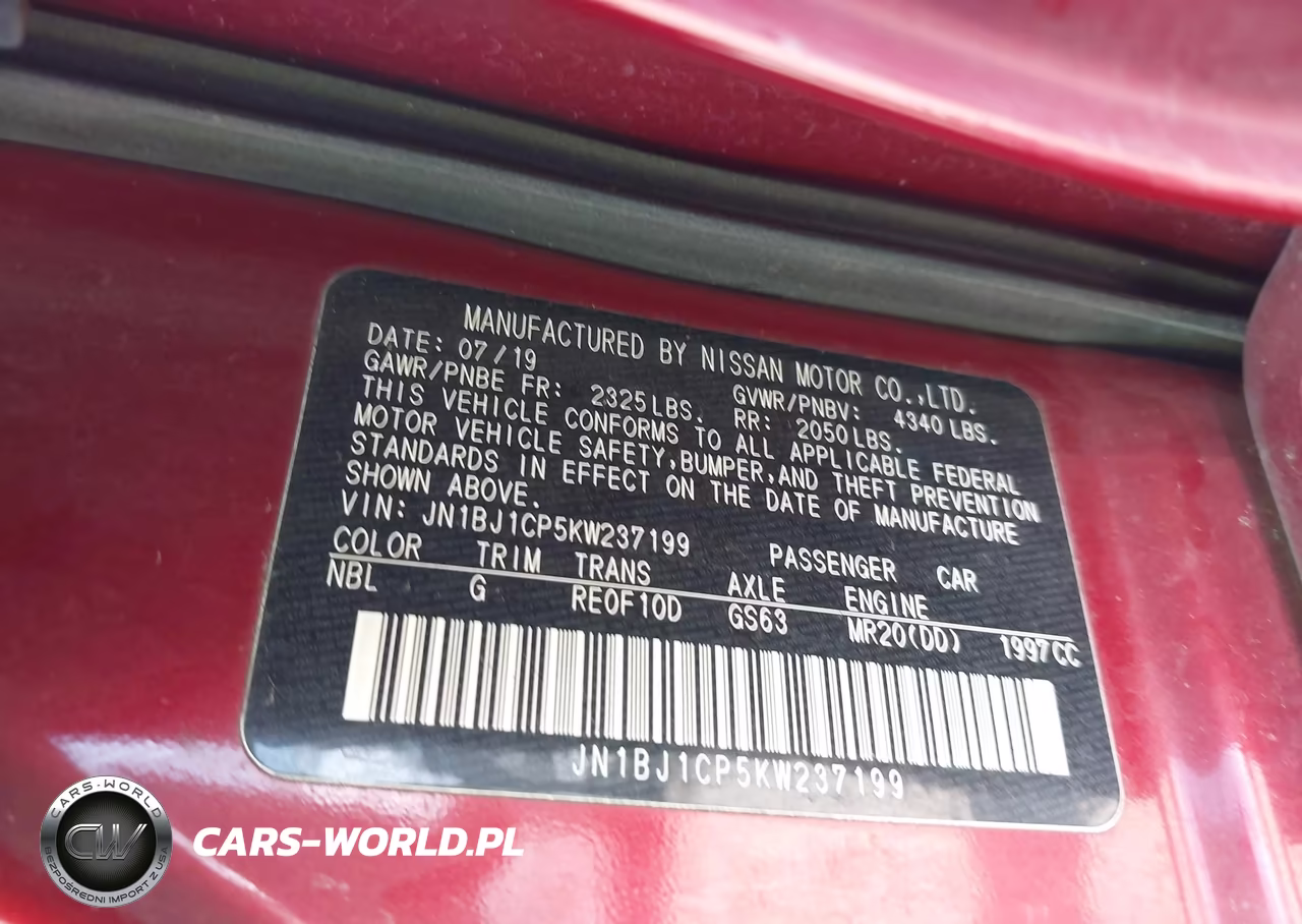 2019 Nissan Rogue Sport Sv VIN:JN1BJ1CP5KW237199 - 9