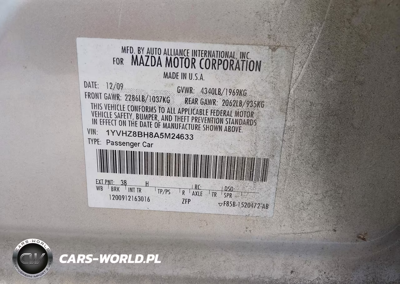 2010 Mazda Mazda6 I Sport VIN:1YVHZ8BH8A5M24633 - 9