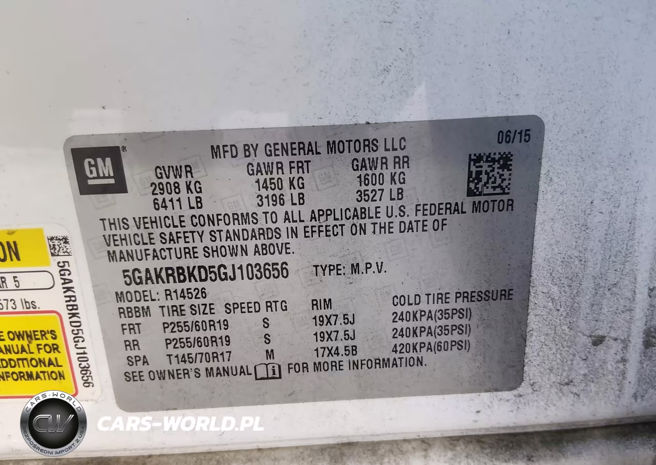 2016 Buick Enclave Leather VIN:5GAKRBKD5GJ103656 - 9