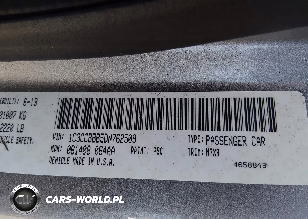 2013 Chrysler 200 Touring VIN:1C3CCBBB5DN762509 - 9