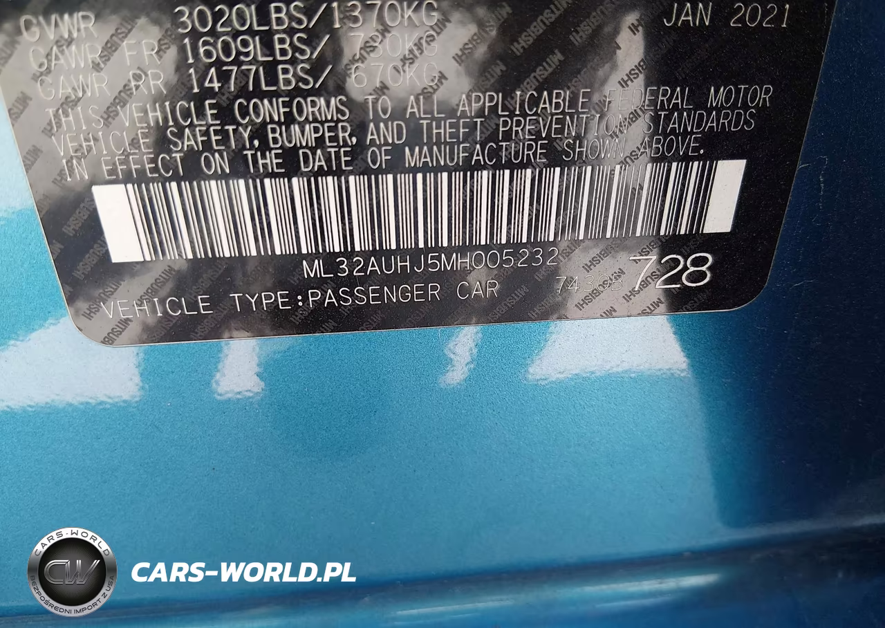 2021 Mitsubishi Mirage Carbonite Edition-Es-Le VIN:ML32AUHJ5MH005232 - 9