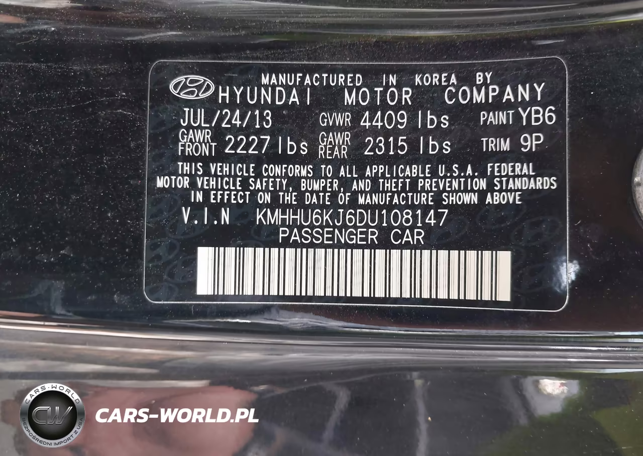 2013 Hyundai Genesis 3.8 Track VIN:KMHHU6KJ6DU108147 - 9
