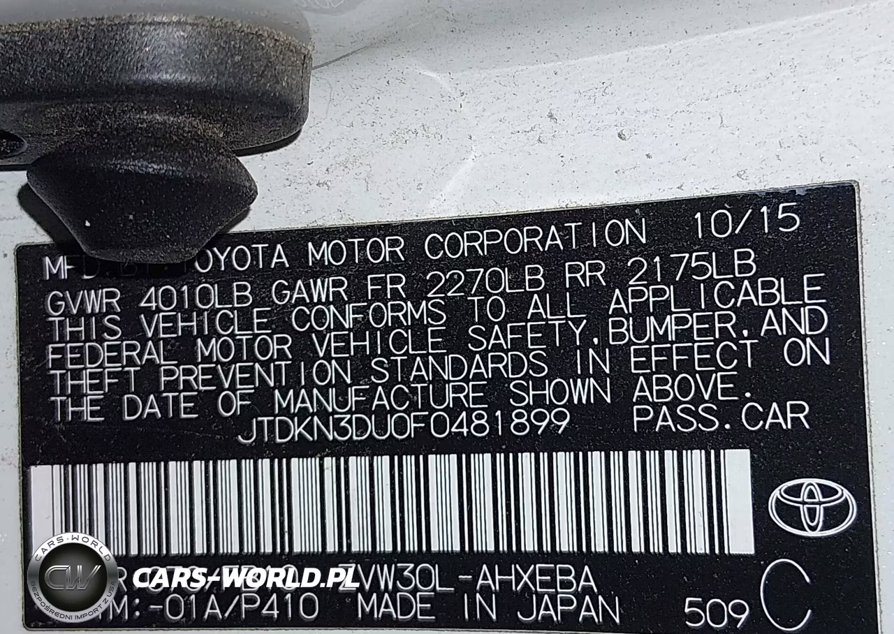 2015 Toyota Prius VIN:JTDKN3DU0F0481899 - 9