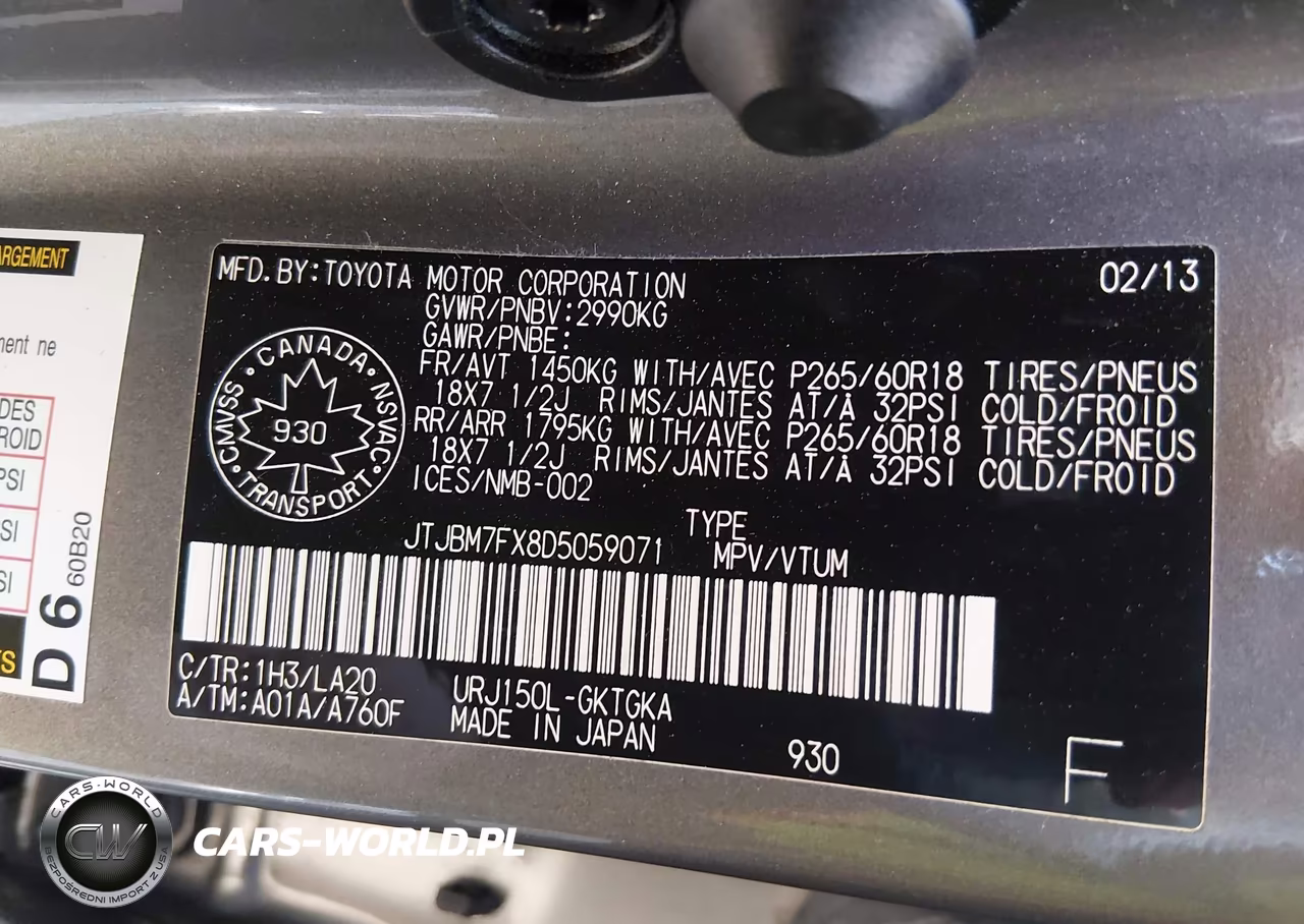 2013 Lexus Gx 460 Executive VIN:JTJBM7FX8D5059071 - 9