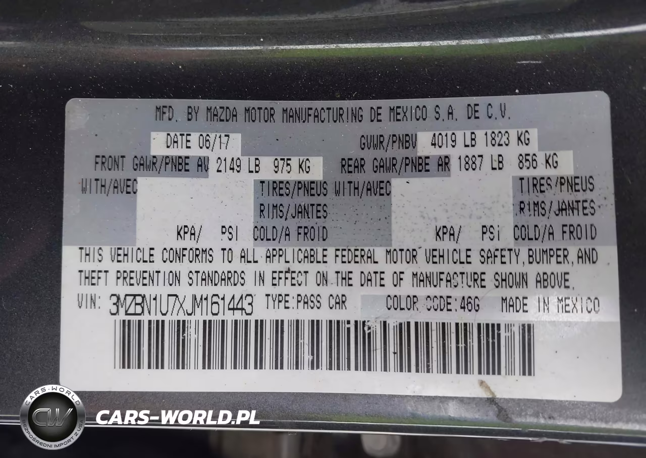 2018 Mazda Mazda3 Sport VIN:3MZBN1U7XJM161443 - 9