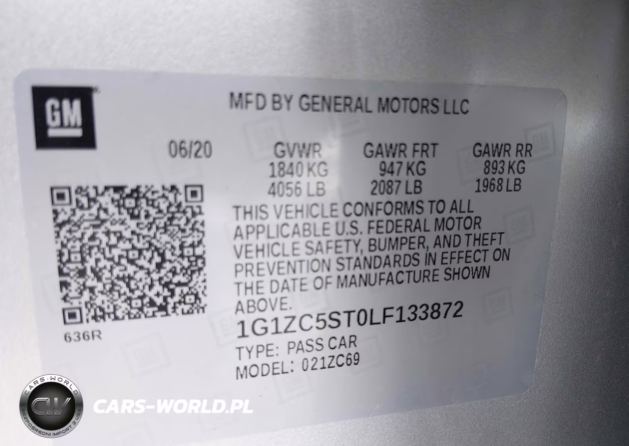 2020 Chevrolet Malibu Fwd 1Fl VIN:1G1ZC5ST0LF133872 - 9