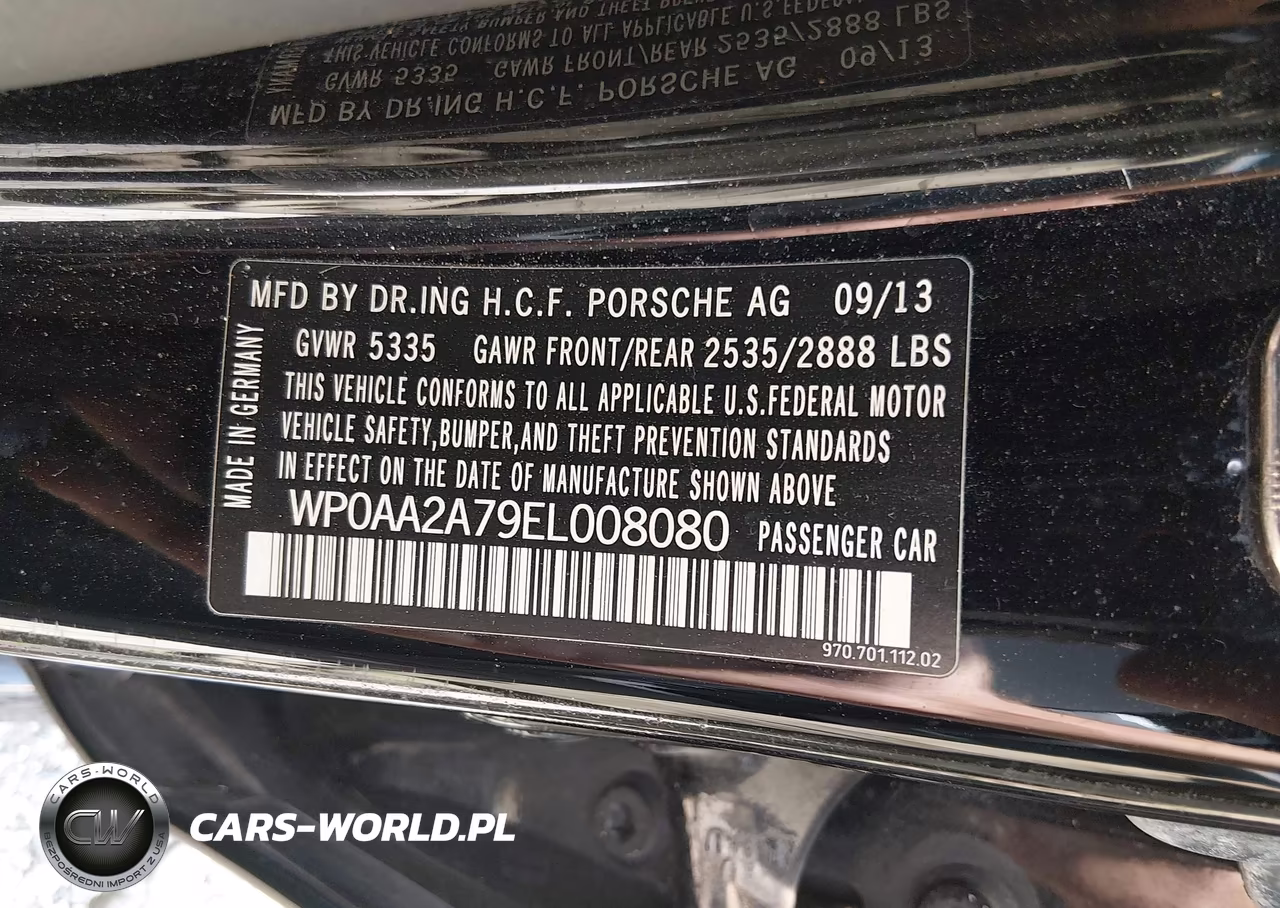 2014 Porsche Panamera 4 VIN:WP0AA2A79EL008080 - 9