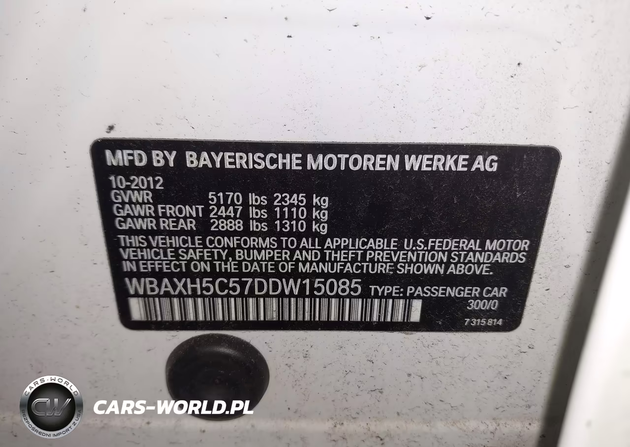 2013 BMW 528I xDrive VIN:WBAXH5C57DDW15085 - 9