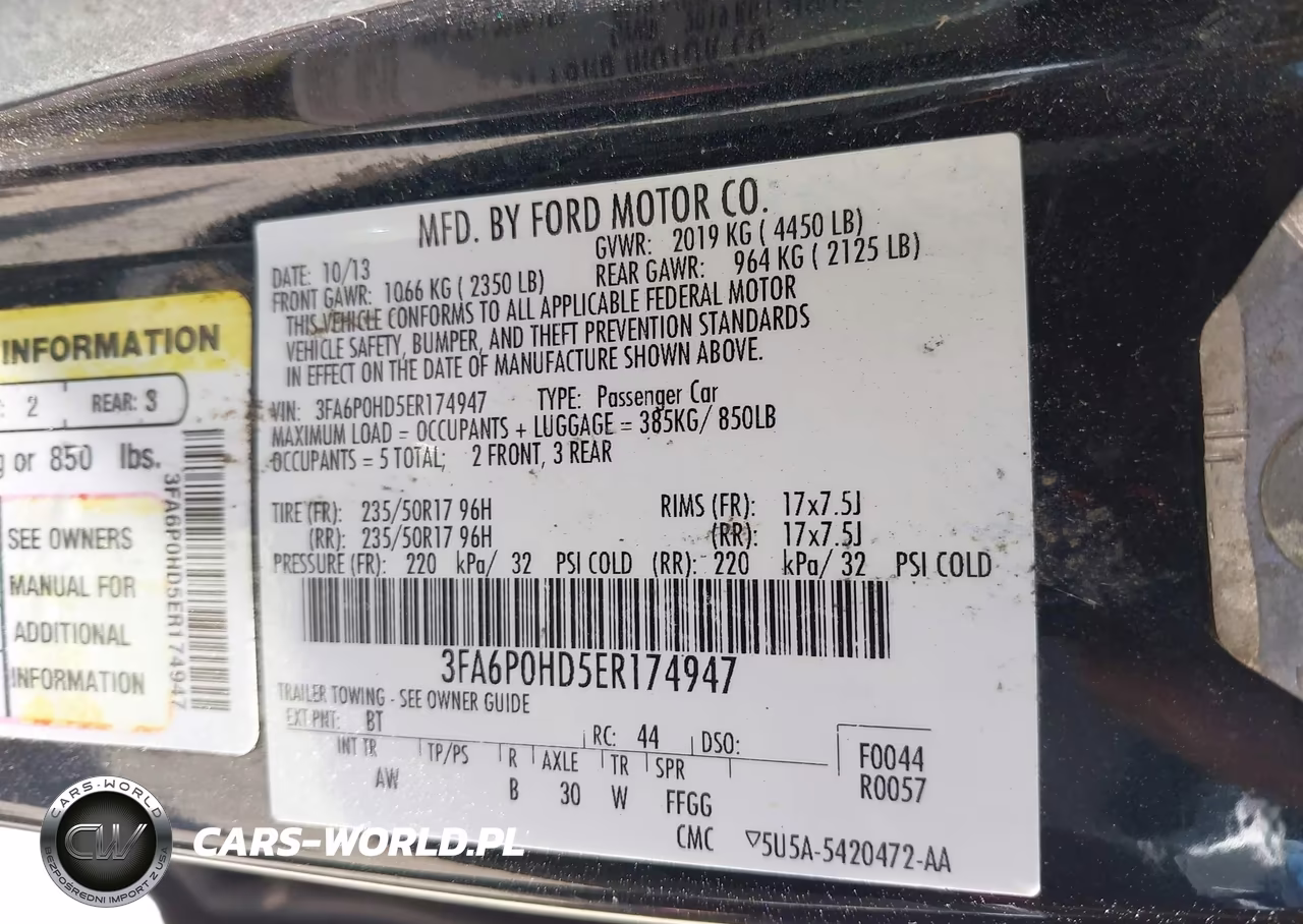 2014 Ford Fusion Se VIN:3FA6P0HD5ER174947 - 9