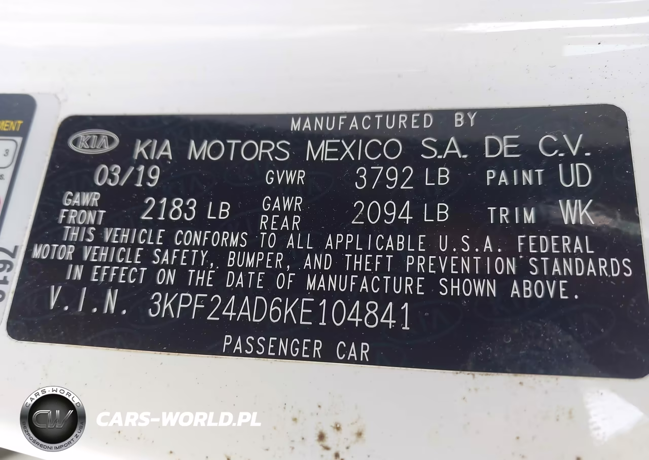2019 Kia Forte Lxs VIN:3KPF24AD6KE104841 - 9