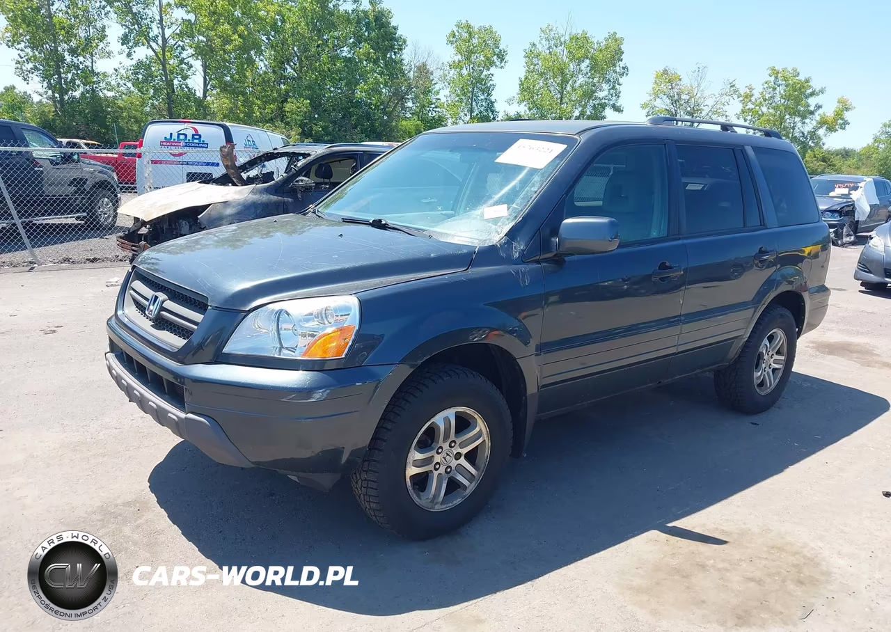 2004 Honda Pilot Ex-L VIN:2HKYF18554H597825 - 2