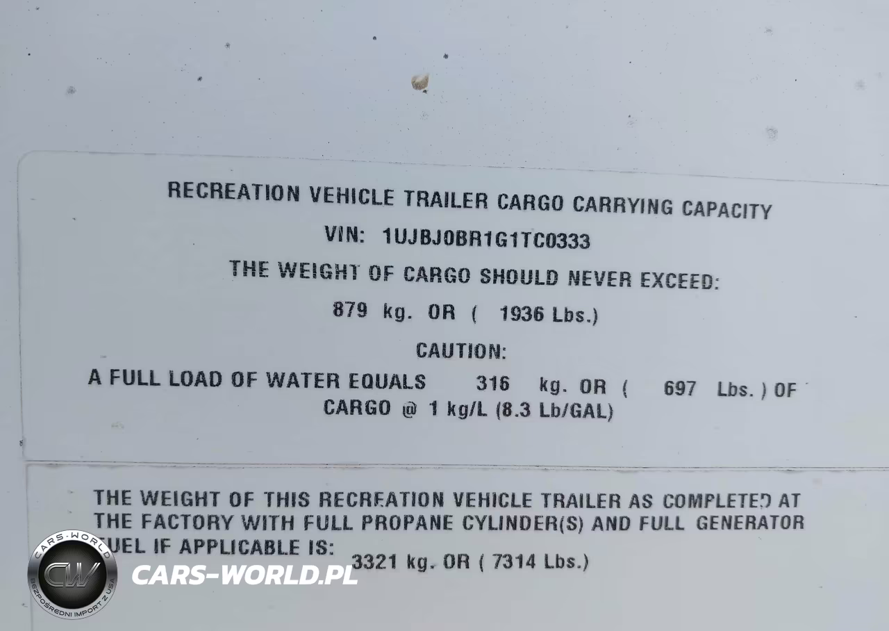 2016 Jayco Other VIN:1UJBJ0BR1G1TC0333 - 9