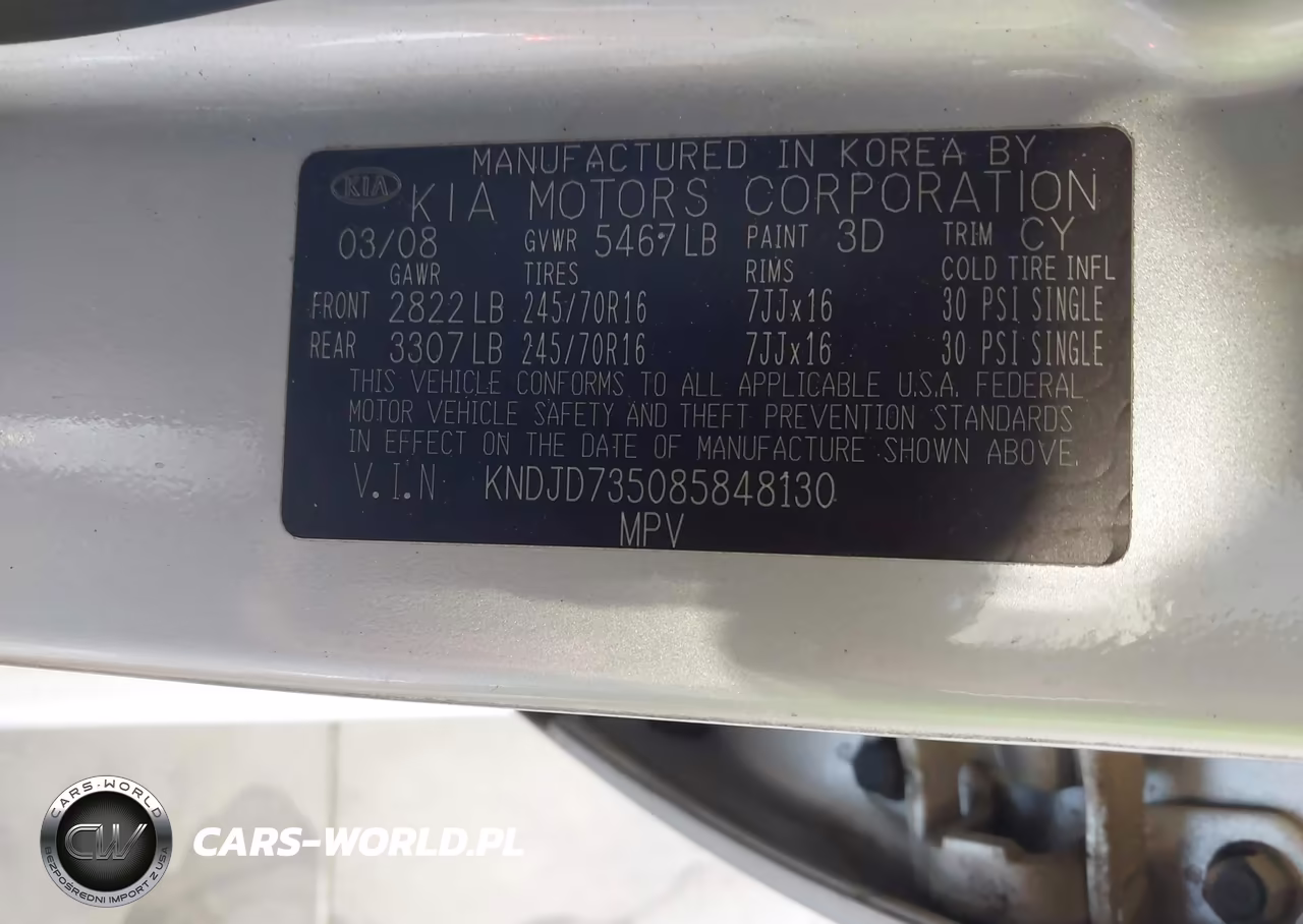 2008 Kia Sorento Lx VIN:KNDJD735085848130 - 9