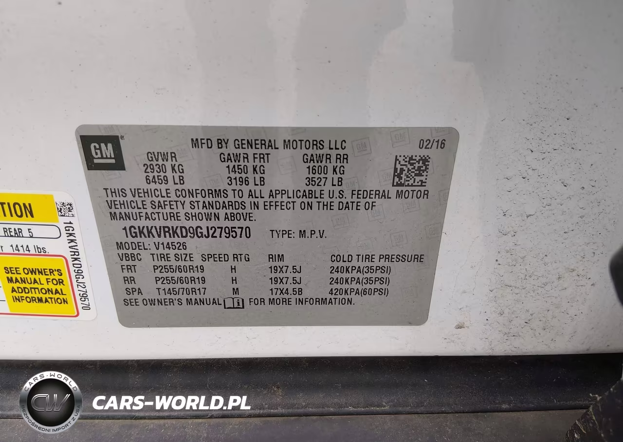 2016 GMC Acadia Slt-1 VIN:1GKKVRKD9GJ279570 - 9