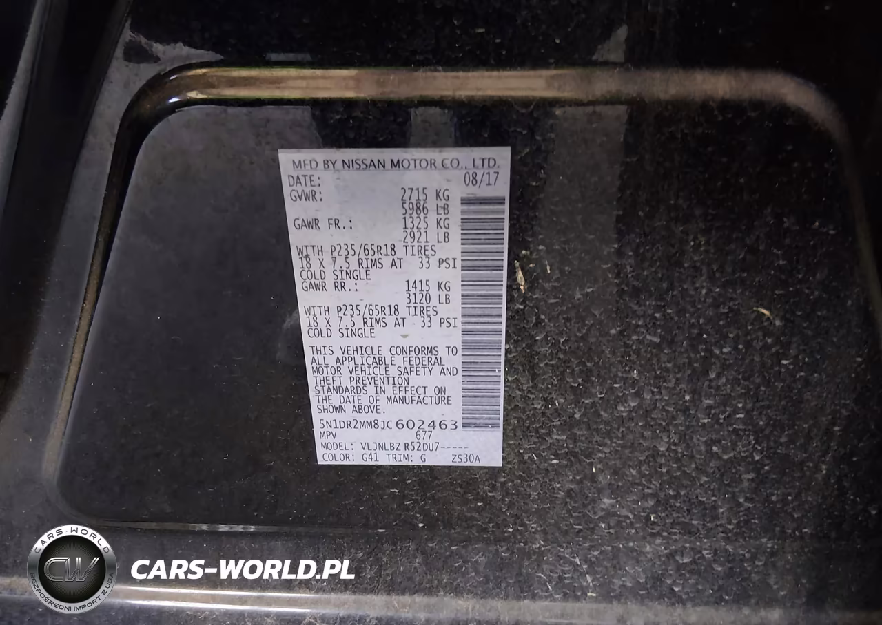 2018 Nissan Pathfinder S VIN:5N1DR2MM8JC602463 - 9
