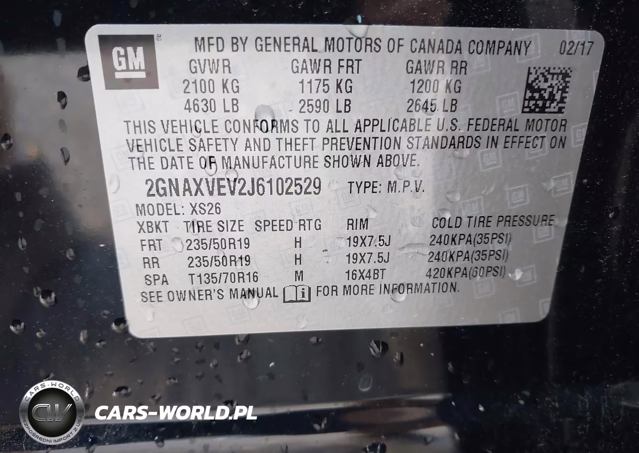2018 Chevrolet Equinox Premier VIN:2GNAXVEV2J6102529 - 9